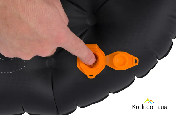 Коврик надувной Sea to Summit Ether Light XT Extreme Mat, Rectangular Regular Wide, Black / Orange, 183x64x10см (STS AMELXTEXMRRW)