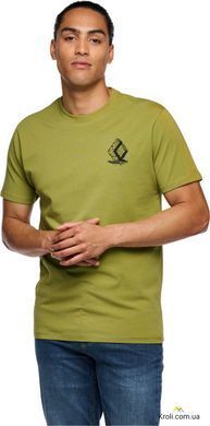 Футболка чоловіча Black Diamond M Boulder SS Tee, Camp Green, L (BD 7524043039LRG1)