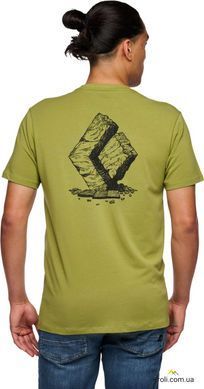 Футболка чоловіча Black Diamond M Boulder SS Tee, Camp Green, L (BD 7524043039LRG1)