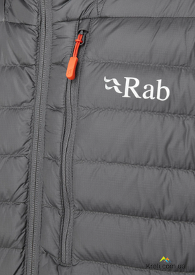 Пуховик мужской Rab Microlight Alpine Jacket, Black/Graphene, M (RB QDB-12-BGP-MED)