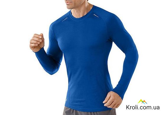 Термофутболка Smartwool Men's PhD Ultra Light Long Sleeve Shirt Bright Blue, L (SW SO915.378-L)