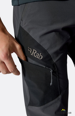 Штани чоловічі Rab Ascendor Pants, Anthracite, Regular, M (32) (RB QFW-05-ANT-32-RG)