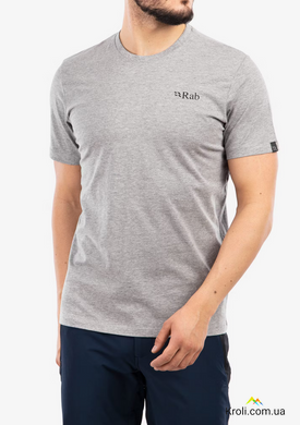 Футболка чоловіча Rab Stance Mountain Peak Tee, Grey Marl, L (RB QCB-66-GYM-LRG)