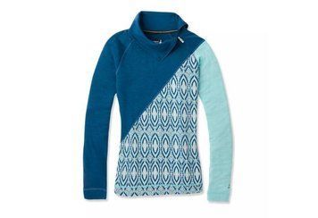 Термофутболка Smartwool Women's Merino 250 Asym Top XS, Nile Blue Medallion (C17)