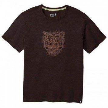 Футболка мужская Smartwool Men's Merino 150 Le Tigre Tee Sumatra Brown, S