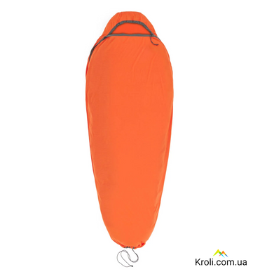 Вкладиш в спальник Sea to Summit Reactor Extreme Sleeping Bag Liner, Spicy Orange, Standart, Mummy w/ Drawcord, зріст 198 см (STS ASL031071-190804)