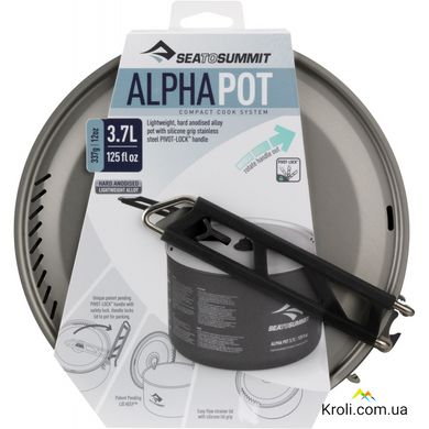 Алюмінієва каструля зі складною ручкою Sea To Summit Alpha Pot, 3,7 L (STS AKI3004-02410504)