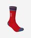 Носки велосипедные POC Essential Mid Length Sock Calcite Blue/Prismane Red, L