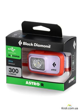 Фонарь налобный Black Diamond Astro, 300-R люмен, Lilac (BD 6206785018ALL1)
