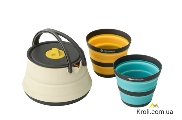 Набір посуду Sea to Summit Frontier UL Collapsible Kettle Cook Set (чайник + 2 чашки) (STS ACK025031-122101)