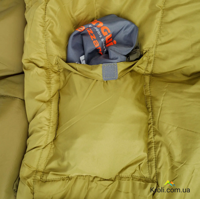 Спальный мешок Pinguin Blizzard (4/-1°C), 190 см (Wide) - Right Zip, Khaki (PNG 239843) 2020