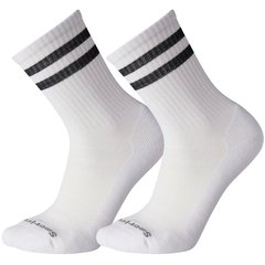 Носки мужские Smartwool Athletic Targeted Cushion Stripe Crew 2 Pack, White/Black, 34-37 (SW SW004113.D89-S)