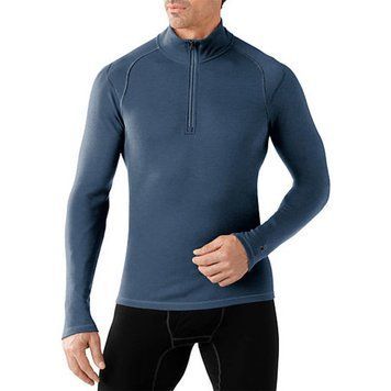 Термофутболка мужская Smartwool NTS Mid 250 Zip T Dark Blue Steel Heather, р.XL (SW SS603.352-XL)