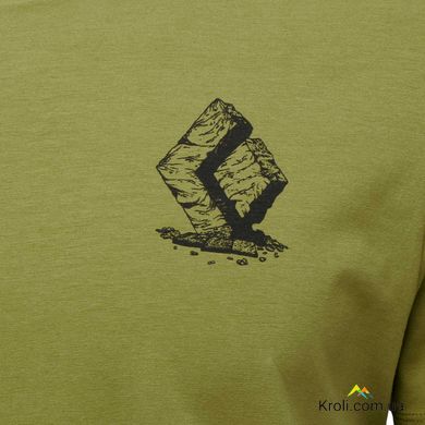 Футболка чоловіча Black Diamond M Boulder SS Tee, Camp Green, XL (BD 7524043039XLG1)