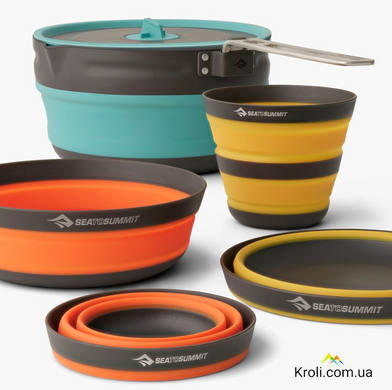 Набір посуду Sea to Summit Frontier UL Collapsible One Pot Cook Set w/ 2.2L Pot, на 2 персоны (STS ACK026031-122101)